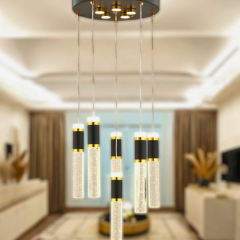 EAPV-164 Kristal Sarkıt Altılı LED Avize