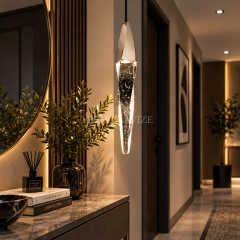 EASD-490 Tekli Modern Sarkıt Kristal LED Avize