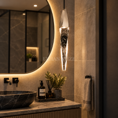 EASD-490 Tekli Modern Sarkıt Kristal LED Avize