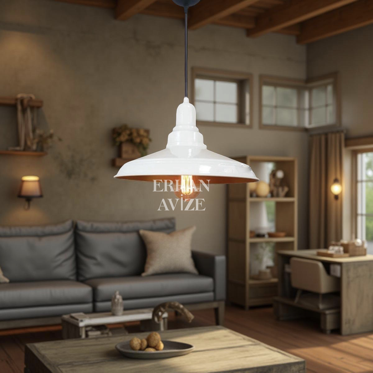 EART-82 32’lik Retro Beyaz Avize