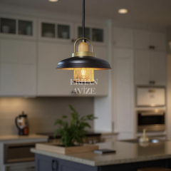 EAYM-4 32’lik Retro Siyah-Gold Avize