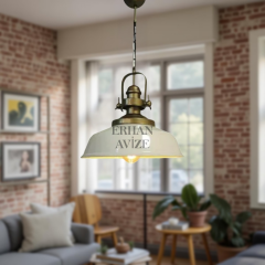 EAYM-10 35’lik Retro Beyaz Avize