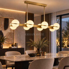 EADM-76 Yemek Masası Eskitme Modern LED Avize