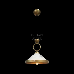 EAYM-6 30’luk Retro Beyaz-Gold Avize