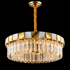 EASD-382 60 cm Gold Kristal LED Avize