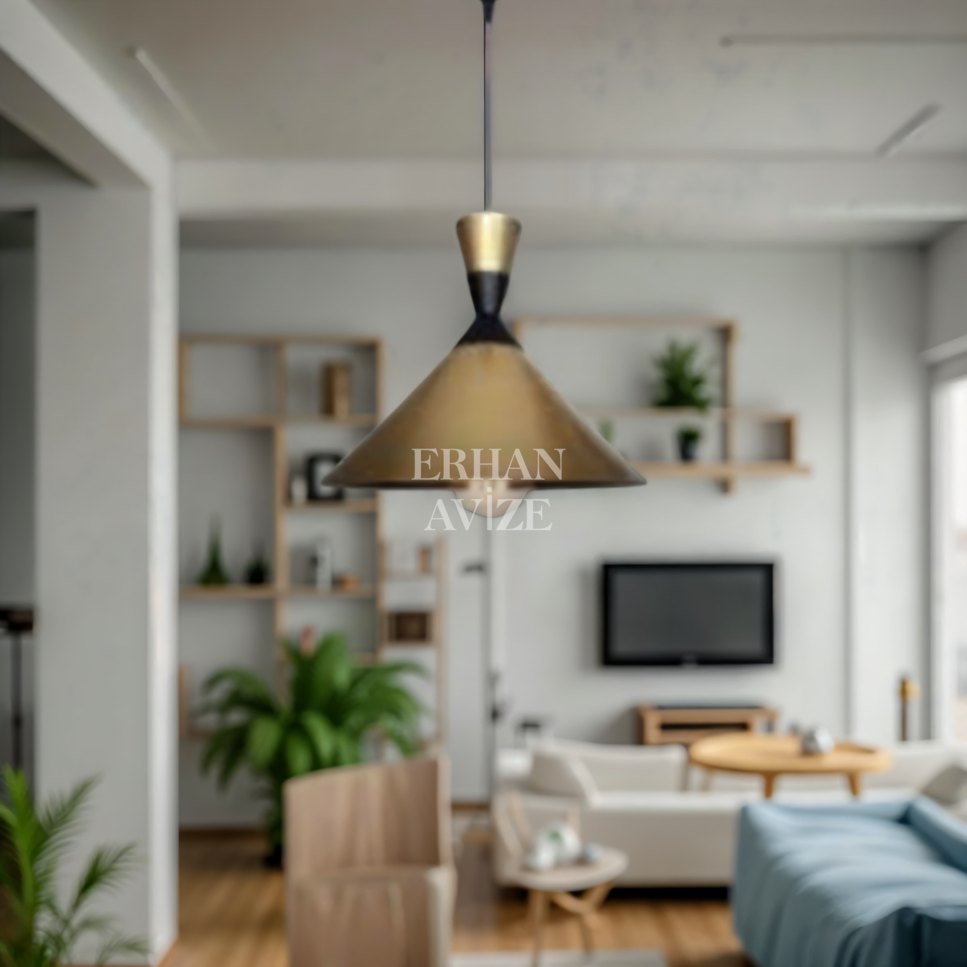 EAYM-19 25’lik Retro Statik Gold Avize