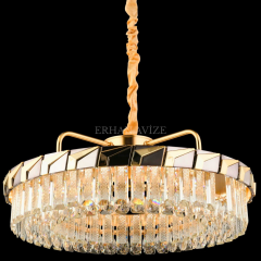 EASD-394 60 cm Gold Kristal LED Avize