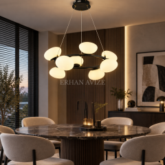 EADM-86 Yuvarlak Modern LED Avize