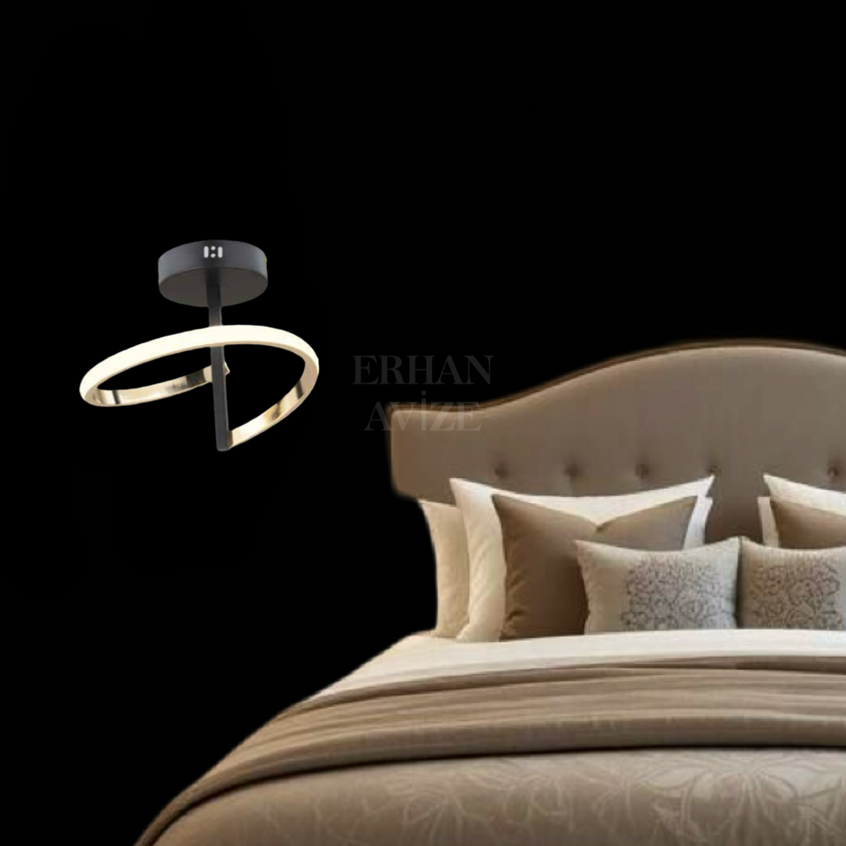EASD-245 Tekli Gold LED Avize