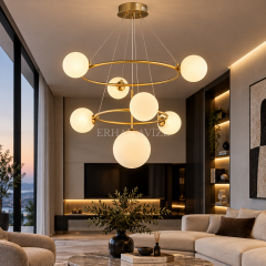 EADM-88 Eskitme Yuvarlak Modern LED Avize