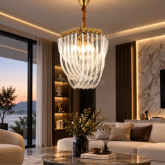 EADM-65 60 cm Gold Kristal Modern Avize