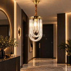 EADM-65 20 cm Gold Kristal Tekli Avize