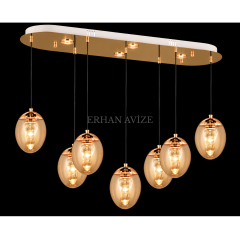EASD-527 7’li Bal Yemek Masası Modern Avize
