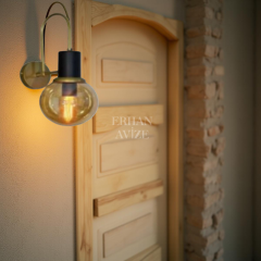 EAAP-43 28’lik Retro Elektrostatik Gold Aplik