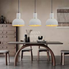 EASRL-1 YM 70’lik 3’lü Retro Beyaz Avize