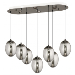 EASD-527 7’li Platin Yemek Masası Modern Avize