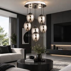 EASD-527 6’lı Platin Modern Avize
