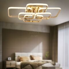EAAD-110 Plafonyer Gold Kareli  LED Avize