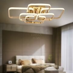 EAAD-110 Plafonyer Gold Kareli  LED Avize