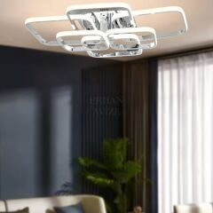 EAAD-110 Plafonyer Krom Kareli LED Avize