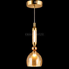 EASD-456 Tekli Bal Modern Kadeh Sarkıt Avize