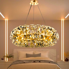 EADM-21 Kristalli Yuvarlak 80cm Avize