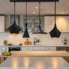 EASRL-16 YM 120’lik 4’lü Retro Siyah Avize