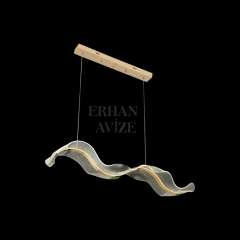 EASD-148 Modern Pleksi Tasarım Gold Avize