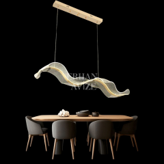 EASD-148 Modern Pleksi Tasarım Gold Avize