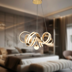 EAAD-52 Toplu Gold LED Avize