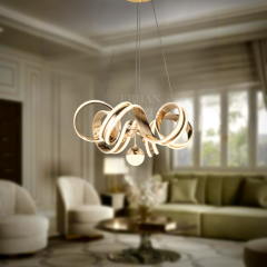 EAAD-52 Toplu Gold LED Avize