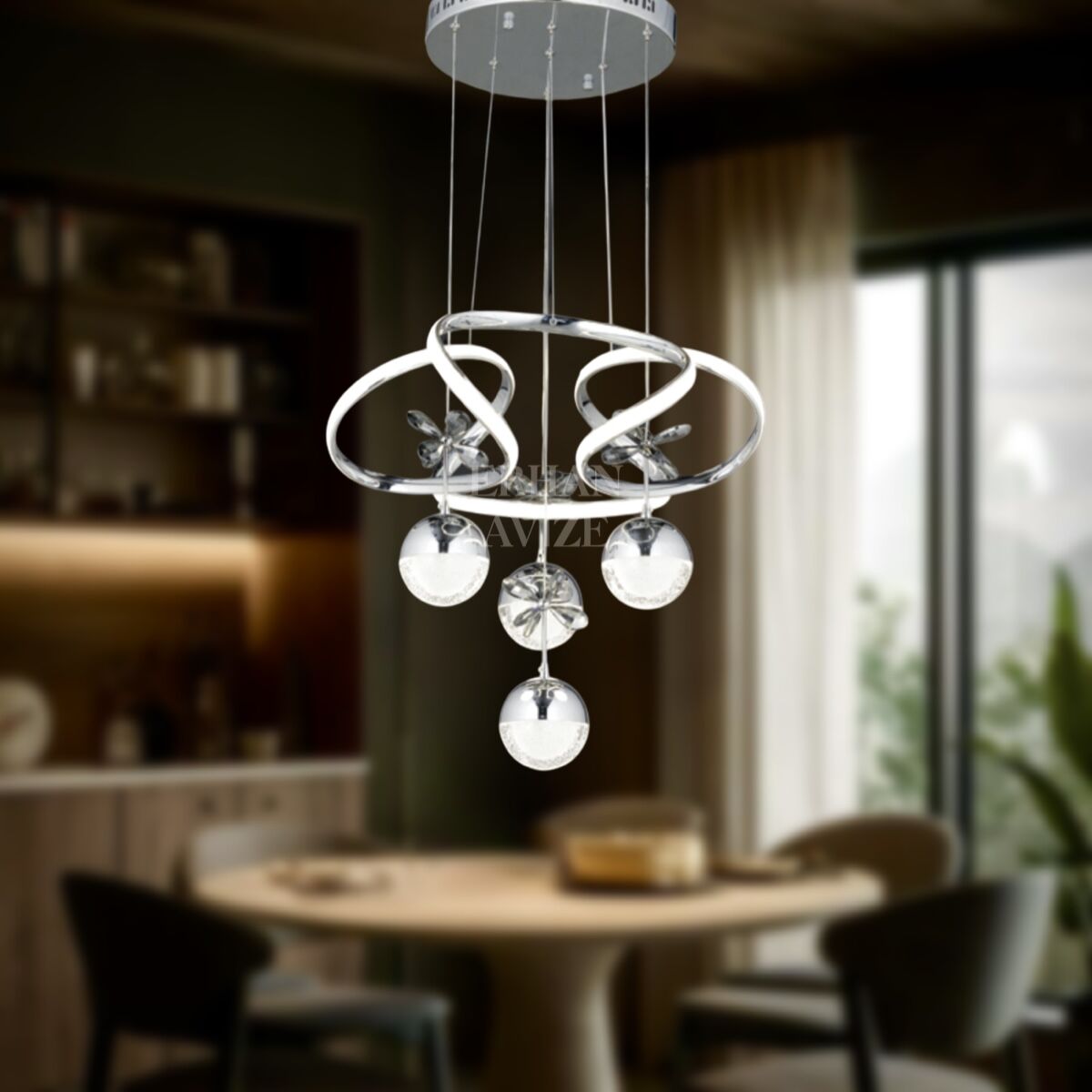 EAAD-20 Toplu Krom LED Avize