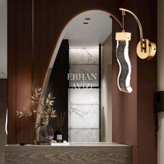 EAPV-115 Gold Kristal Detaylı LED Aplik