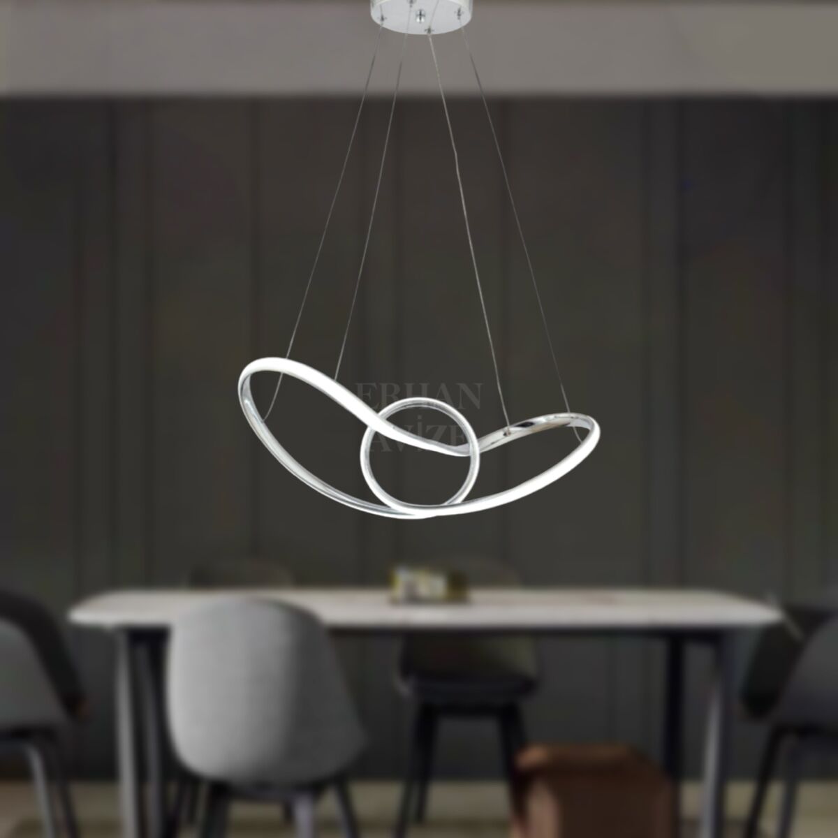 EAAD-14 Krom Sonsuzluk LED Avize