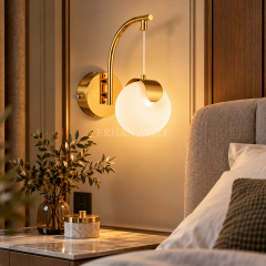 EASD-374 Bloom Gold-Eskitme Modern Camlı LED Aplik