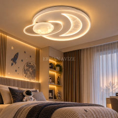 EASD-372 Ay ve Gezegen Tasarımlı Modern LED Plafonyer Avize