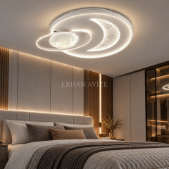 EASD-372 Ay ve Gezegen Tasarımlı Modern LED Plafonyer Avize