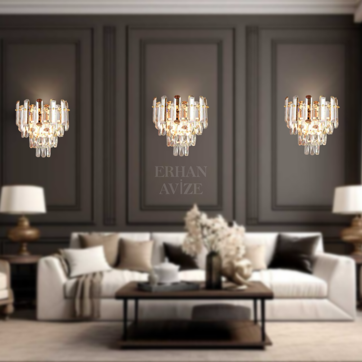 EAMT-27 Kristal 30’luk Gold Avize