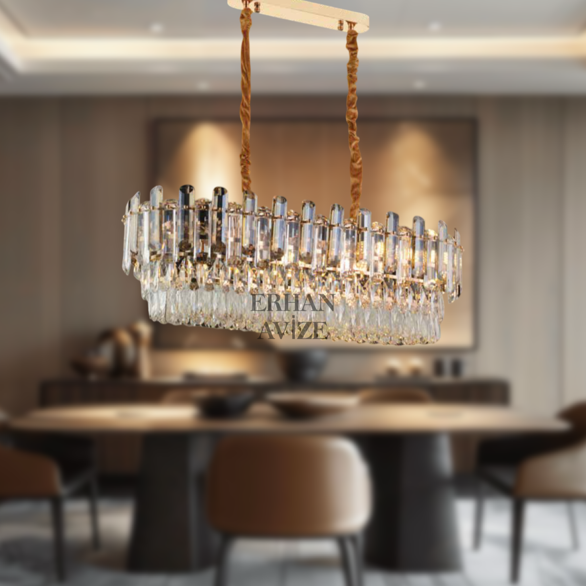 EAMT-31 YM Kristal 90’lık Gold Avize