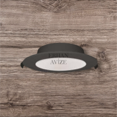 EACT-5650 Zümrüt Backlight Panel 10w Sıva Altı Spot Siyah Kasa Beyaz Işık