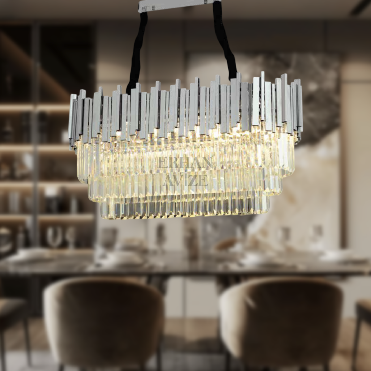 EAMT-26 YM Kristal 80’lik Krom Avize