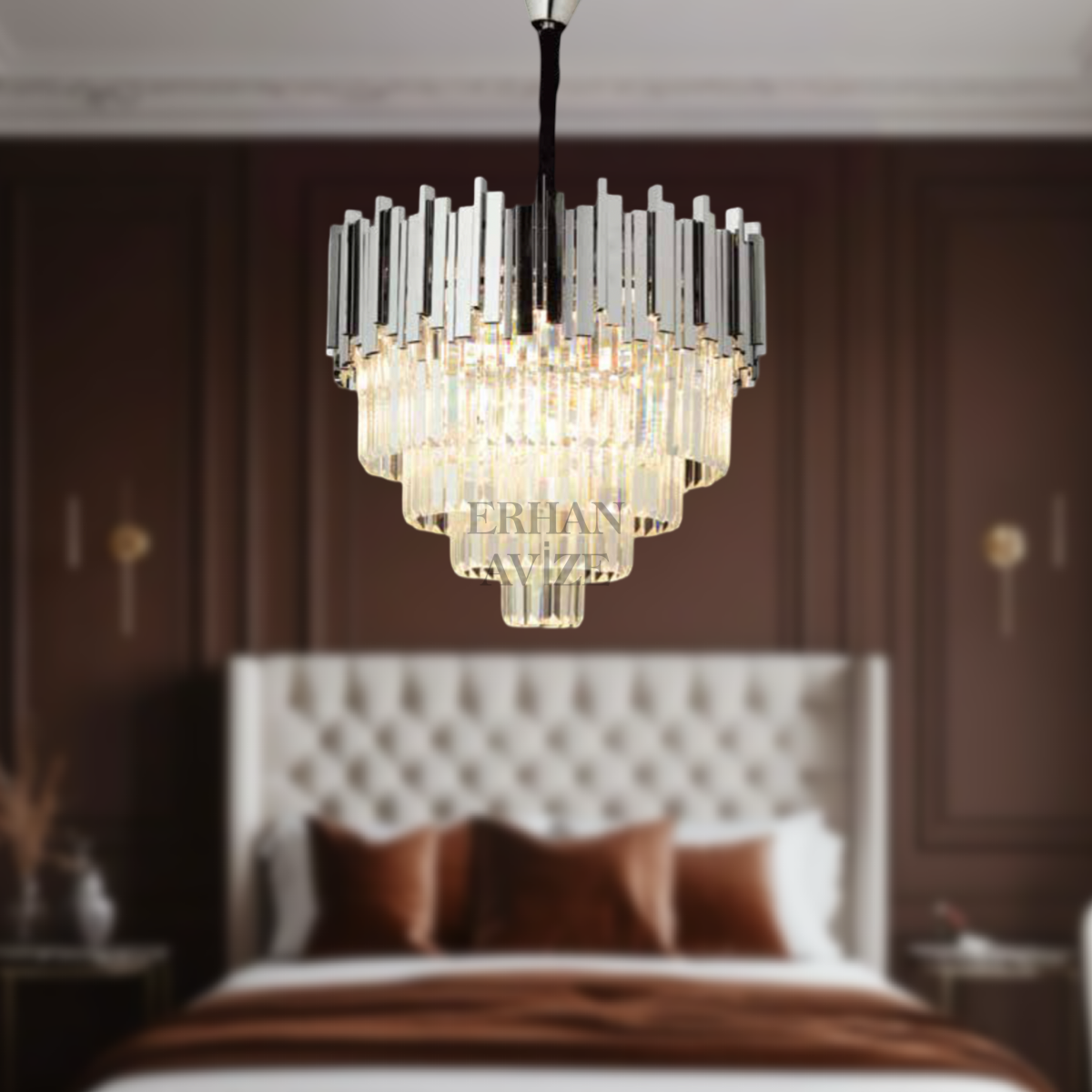 EAMT-26 Kristal 55’lik Krom Avize