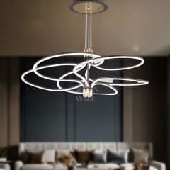 EASD-229 5’li Siyah LED Avize