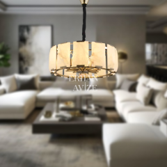 EADM-38 Mermer Model Yuvarlak Eskitme Avize