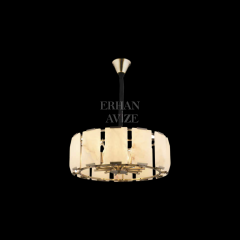 EADM-38 Mermer Model Yuvarlak Eskitme Avize