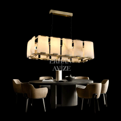 EADM-38 Mermer Model Yemek Masası Eskitme Avize