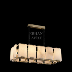 EADM-38 Mermer Model Yemek Masası Eskitme Avize