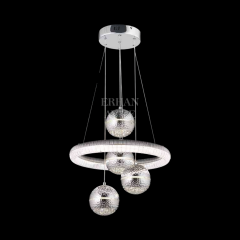 EASD-217 4’lü Sarkıt Krom LED Avize