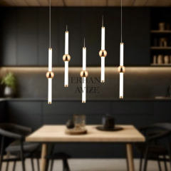 EASD-195 5'li Sıralı Yemek Masası LED Avize