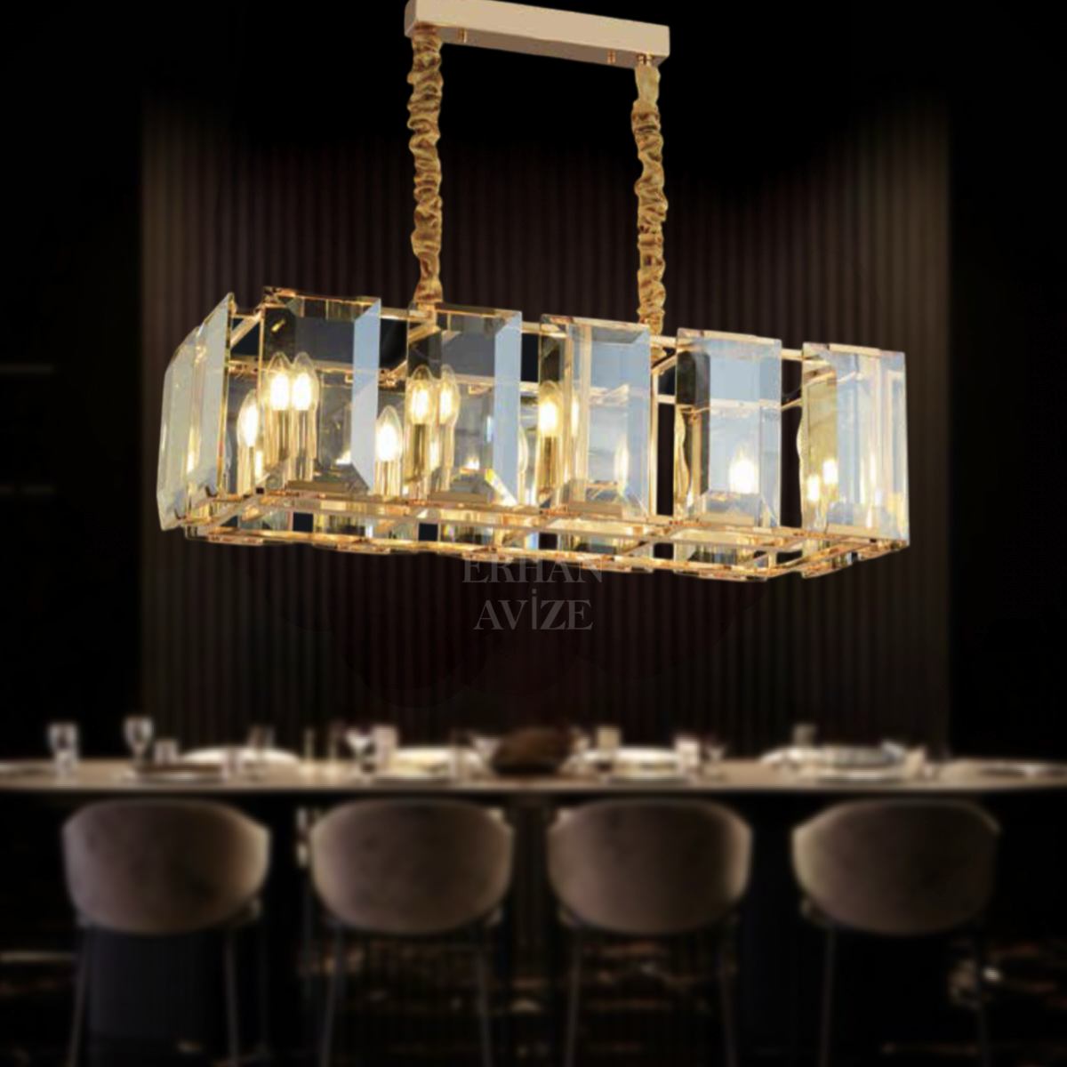 EAMT-09 YM Kristal Gold Avize